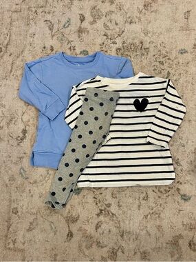 Primary size 2 bundle, blue grey black and white